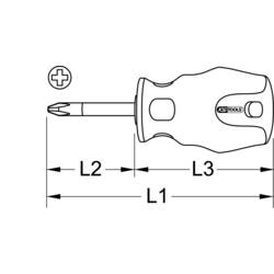 KS Tools 159.1142 1591142 křížový šroubovák PH 3 DIN ISO 8764