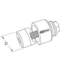 KS Tools 1290321 Výsečník otvorů pro šrouby 20.5 mm