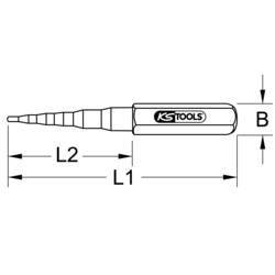 KS Tools 1302031 stupňovitý klíč