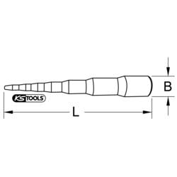 KS Tools 1302033 stupňovitý klíč