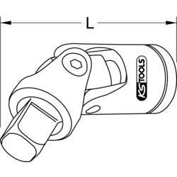 KS Tools 911.4161 911.4161 kardanový kloub Pohon (šroubovák) 1 140 mm 1 ks