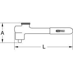 KS Tools 117.5290 117.5290 ráčna 3/8 200.0 mm