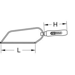 KS Tools 9971217 997.1217 oblouk pily na kov