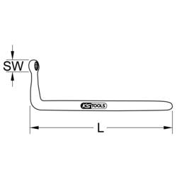 KS Tools 1173967 117.3967 Protidržák drátu Délka klíče (cm) (jen pro nadpis) 18 mm