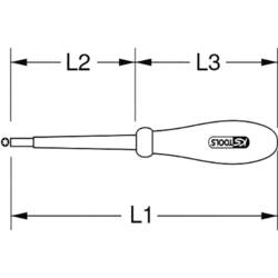 KS Tools 117.0557 šroubovák Torx Velikost šroubováku T 40 1 ks