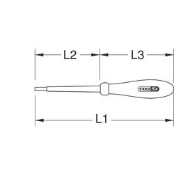 KS Tools 1171637 inbusový šroubovák, velikost 6.0 mm pro elektrotechniky