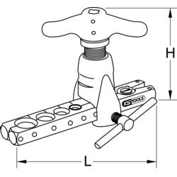 KS Tools 1220821 Házecí obrubovačka