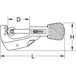 KS Tools 1031000 řezák trubek