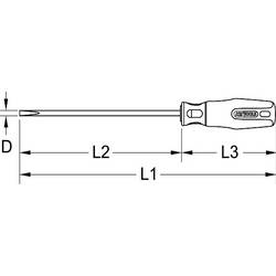 KS Tools 117.5055 šroubovák pro šrouby Microstix Šířka čepele: 5.5 mm DIN 5264, DIN ISO 2380, DIN EN 60900