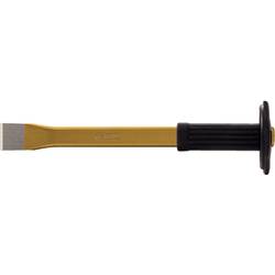 KS Tools Zednický sekáč s ruční ochrannou rukojetí, plochý oválný, 31 x 300 mm 162.0203