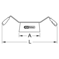 KS Tools 963.5705 ruční odkorňovač 650 mm 740 Hmotnost hlavy 740 g