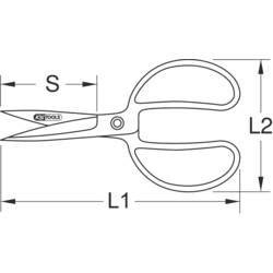 KS Tools Nůžky na plech BERYLLLIUMPlus, 300 mm 962.9015