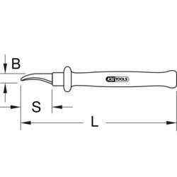 KS Tools 1181394 118.1394 nůž na odstranění izolace Vhodné pro odizolovací kleště nůž na kabely