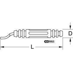 KS Tools 1035005 Ruční odhrotovač 1 ks