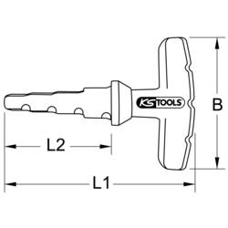 KS Tools 105.1001 Vnitřní odhrotovač 1 ks