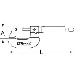KS Tools 300.0582 3000582 třmenový mikrometr
