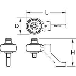 KS Tools 516.3745 5163745 násobič otočného momentu