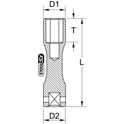 KS Tools 515.2040 515.2040 rázový nástrčný klíč 17 mm
