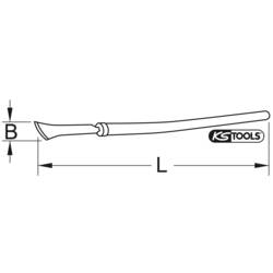 KS Tools 9639547 Nerezová vytrhávač BROZEplus s násadou 1000 mm