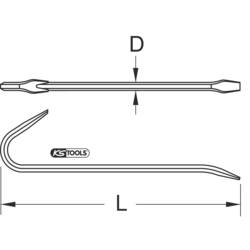 Nůž na hřebíky a ohyby 450 mm KS Tools 9639706