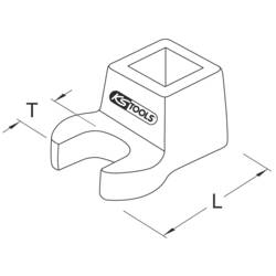 KS Tools 963.8494 9638494 Nástrčný klíč typu vraní noha Délka klíče (cm) (jen pro nadpis) 14 mm