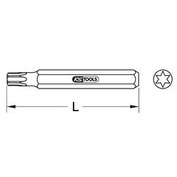 KS Tools 975.2010 9752010 bit Torx T 10 speciální ocel niklováno 1 ks