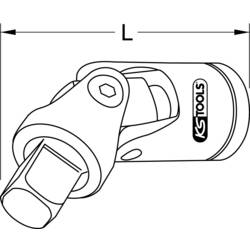 KS Tools 964.3470 9643470 kardanový kloub Pohon (šroubovák) 3/4 110 mm 1 ks