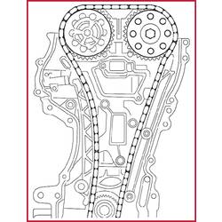 KS Tools 4001250 Sada nářadí na opravu motorů pro GM / Isuzu / Opel / Saab, 36 ks