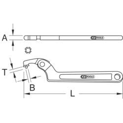 KS Tools 517.1315 517.1315 hákový klíč Délka klíče (cm) (jen pro nadpis) 114 - 158 mm