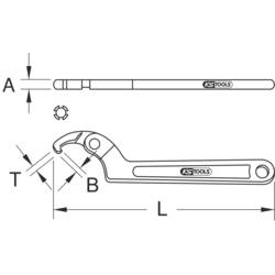 KS Tools 517.1305 5171305 hákový klíč Délka klíče (cm) (jen pro nadpis) 114 - 158 mm