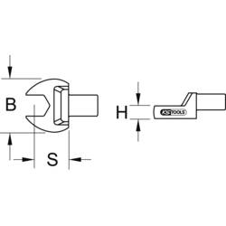 KS Tools 5162227 Otevřené klíče