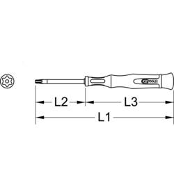 KS Tools 500.7152 šroubovák Torx Velikost šroubováku TB 8 1 ks