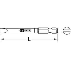 KS Tools 918.3350 plochý bit 3 mm Ocel S2 niklováno E 6.3 1 ks