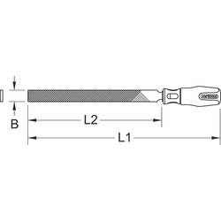 KS Tools 9627302 Pilník Délka 360 mm 1 ks