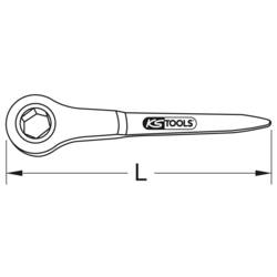 KS Tools 963.1109 9631109 ráčna pro stavební práce