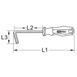 KS Tools 9631507 inbusový šroubovák
