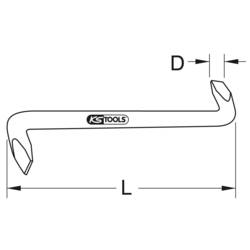 KS Tools 963.1589 šroubovák pro šrouby Microstix