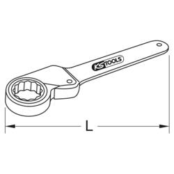 KS Tools 962.0114 9620114 ozubená ráčna 155 mm