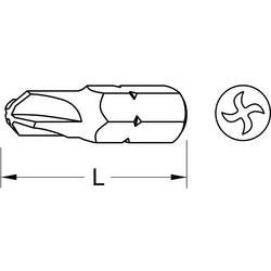 KS Tools 911.3634 911.3634 bit Torq Pohon (šroubovák): 1/4 (6,3 mm) Typ zakončení: TORQ 25 mm