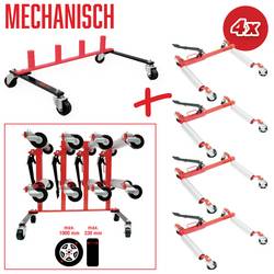 Úložný rám s 4 mechanickými posunovacími pomůckami, 5 ks KS Tools 160.1225