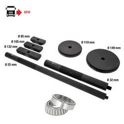 KS Tools 460.1300 Sada nářadí pro ložiska kol, 7 ks
