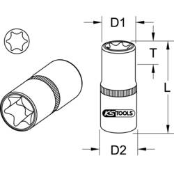 KS Tools 918.3976 9183976 E profil Nástrčný klíč E 10 3/8