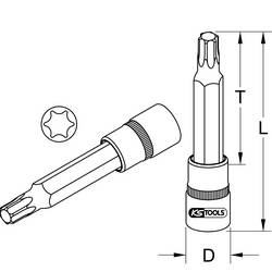 KS Tools 918.1649 9181649 Nástrčný klíč T 55 1/2