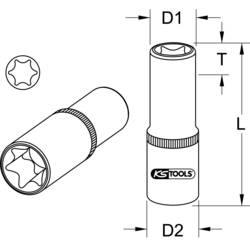 KS Tools 918.1766 9181766 vnější TORX Nástrčný klíč E 18 1/2