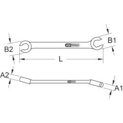 KS Tools 5180522 518.0522 oboustranný očkový klíč Délka klíče (cm) (jen pro nadpis) 30 - 32 mm