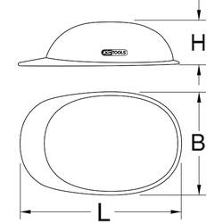 KS Tools 1171610 117.1610 ochranná helma EN 397 červená
