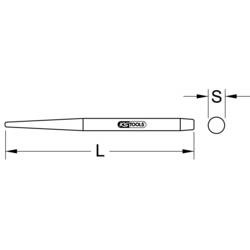 KS Tools 129.2164 Průchozí trn, 17 mm