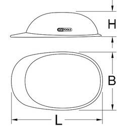 KS Tools 1170118 117.0118 ochranná helma EN 397, EN 50365 DIN 166, DIN 167, DIN 168, DIN 170 bílá