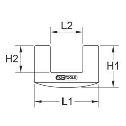 KS Tools 140.2075 1402075 gumový návlek 400 g 72 mm DIN 6475 1 ks