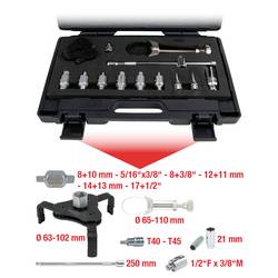KS Tools 150.9300 Sada olejových odšroubků a olejových filtrů, 13 ks